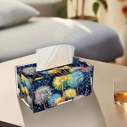Dandelion DIY Diamond Art Paper Towel Holder for Home and Office Decoration
