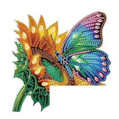 2Pcs DIY Diamond Art Door Corner Pendants Acrylic Door Decoration (Hummingbird)