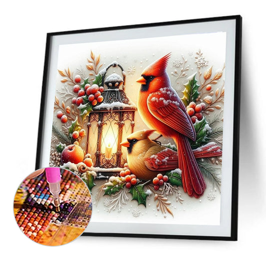 Lord'S Cardinal - Full Round Drill Diamond Painting 40*40CM