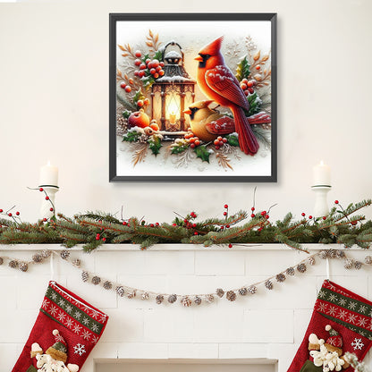 Lord'S Cardinal - Full Round Drill Diamond Painting 40*40CM