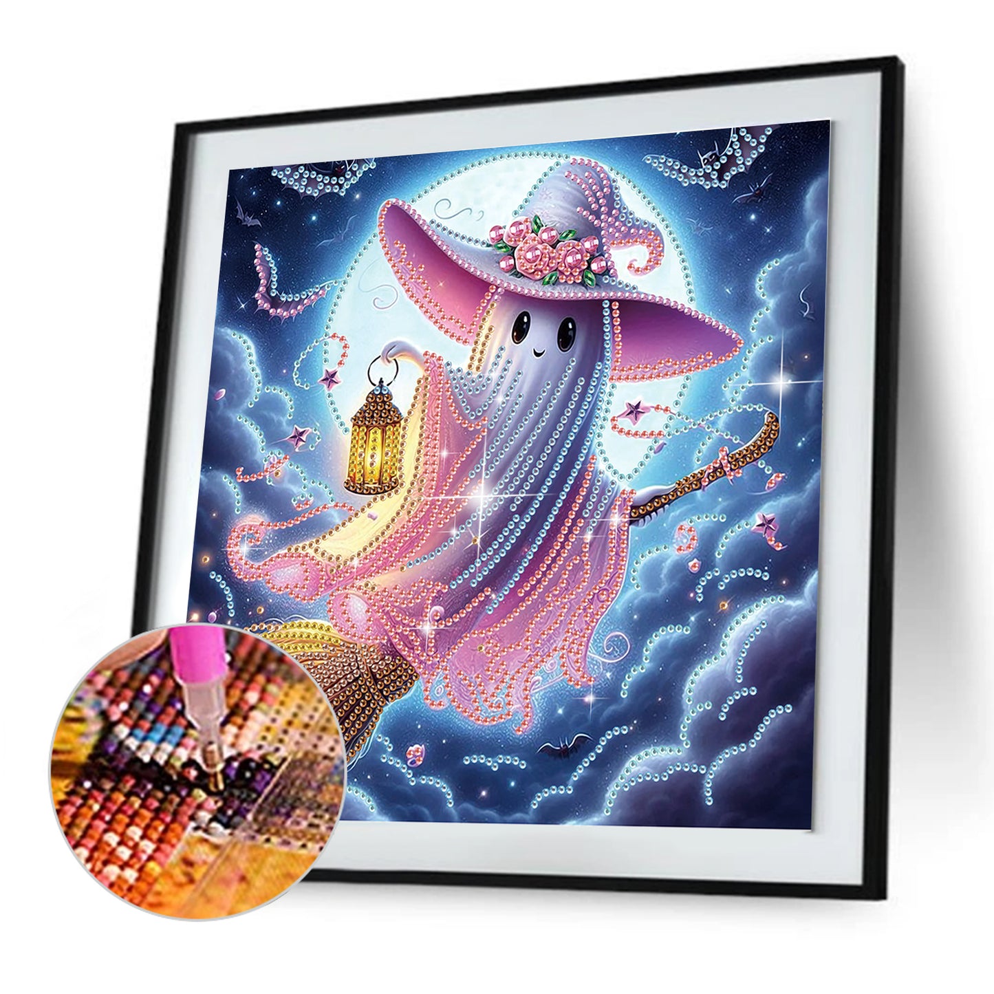 Halloween Ghost - Special Shaped Drill Diamond Painting 30*30CM