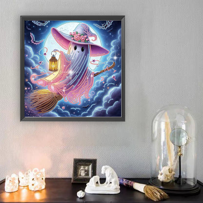 Halloween Ghost - Special Shaped Drill Diamond Painting 30*30CM
