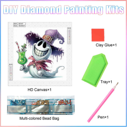 Halloween Ghost - Special Shaped Drill Diamond Painting 30*30CM