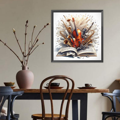 Musical Instruments - Full Round Drill Diamond Painting 40*40CM