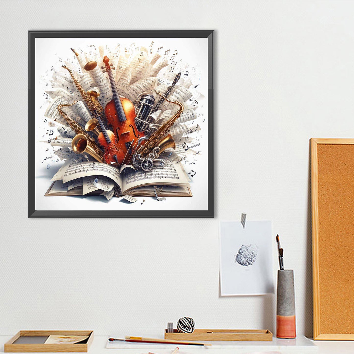 Musical Instruments - Full Round Drill Diamond Painting 40*40CM