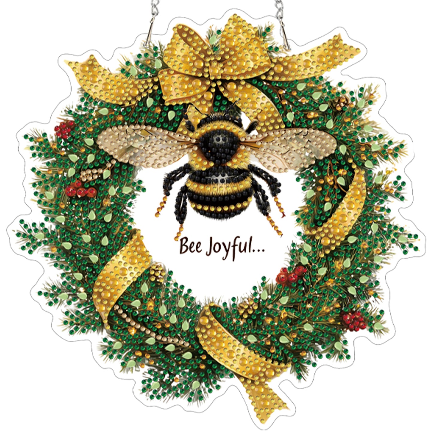 Bee 2D/Flat DIY Acrylic Special Shape Hanging Diamond Art Kits Wall Door Decor
