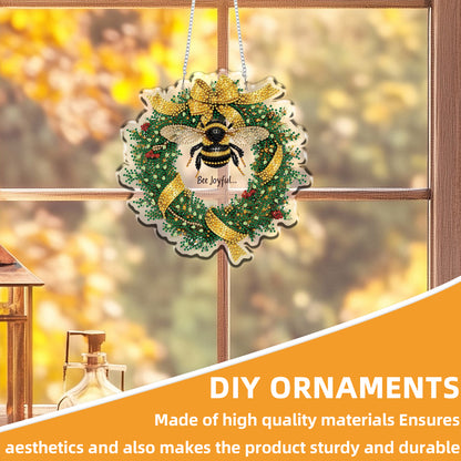 Bee 2D/Flat DIY Acrylic Special Shape Hanging Diamond Art Kits Wall Door Decor