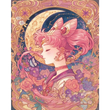 Girl - Partial AB Full Round Drill Diamond Painting 40*50CM