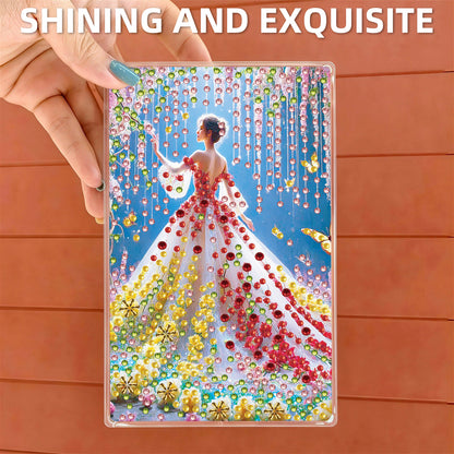 2pcs DIY 5D Diamond Painting Acrylic Jewelry Box Kit Gift for Adults (Girls)