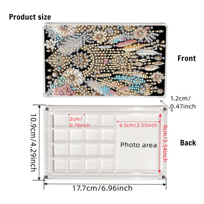 2pcs DIY 5D Diamond Painting Acrylic Jewelry Box Kit Gift for Adult (Dreamcatch)