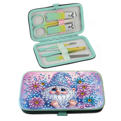 Gnome Theme Diamond Painting Nail Art Bag Set Includes 7 Professional Tools