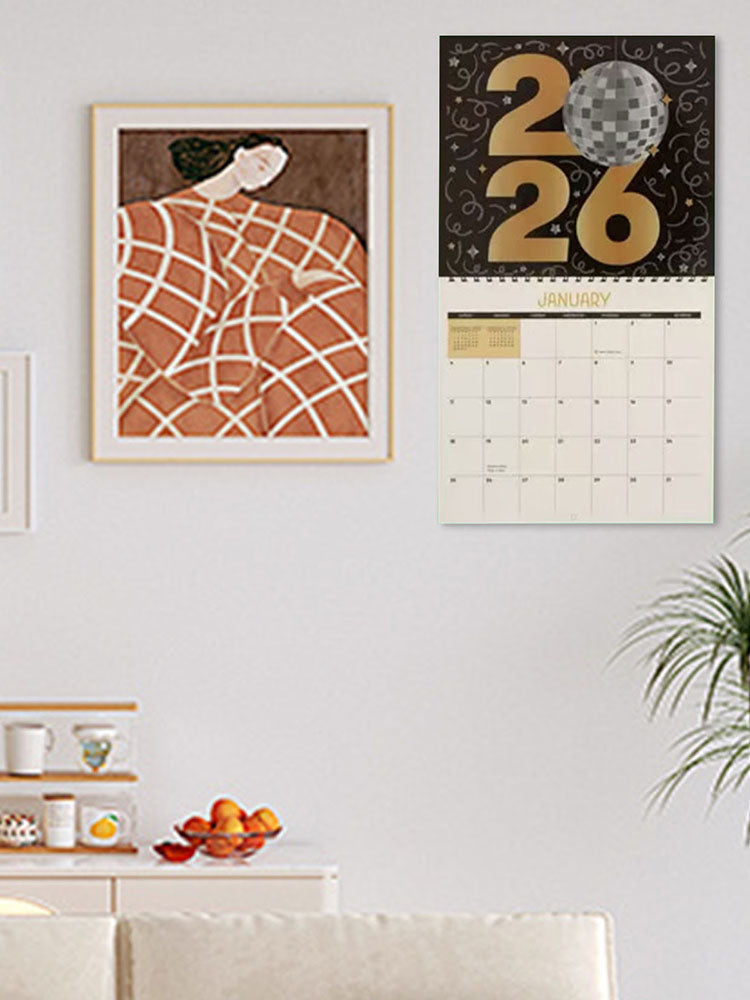 2026 Diamond Art Painting Calendar DIY Wall Calendar 12-Month Flip Wall Calendar