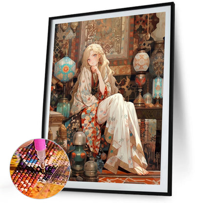 Blonde Girl - Full Square Drill Diamond Painting 40*50CM