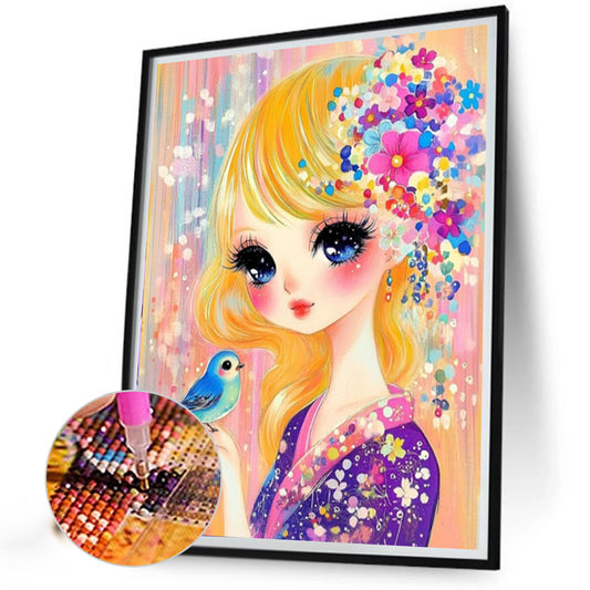 Girl - Partial AB Full Round Drill Diamond Painting 40*50CM