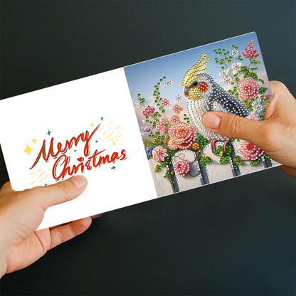 6pcs DIY Diamond Painting Greeting Card Set for Holiday Blessings Christmas Gift