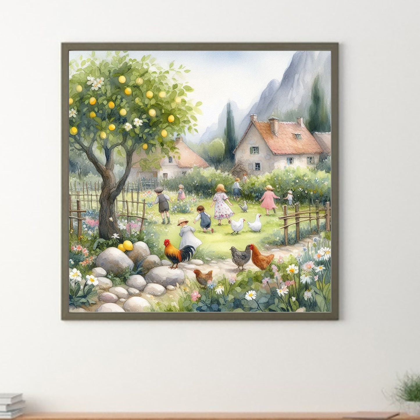 Country Life - Full Round Drill Diamond Painting 40*40CM