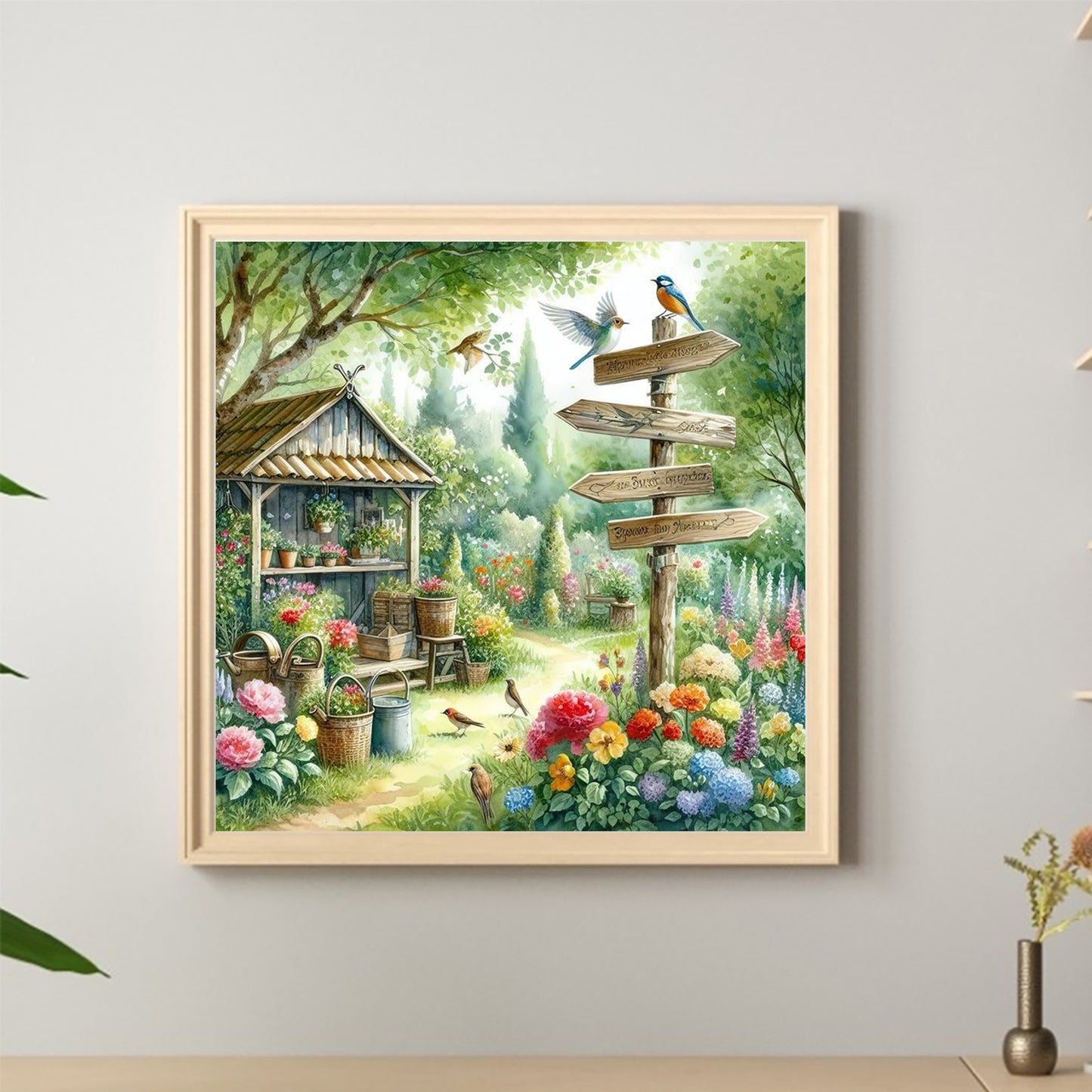 Rural Scenery - Full Round Drill Diamond Painting 40*40CM