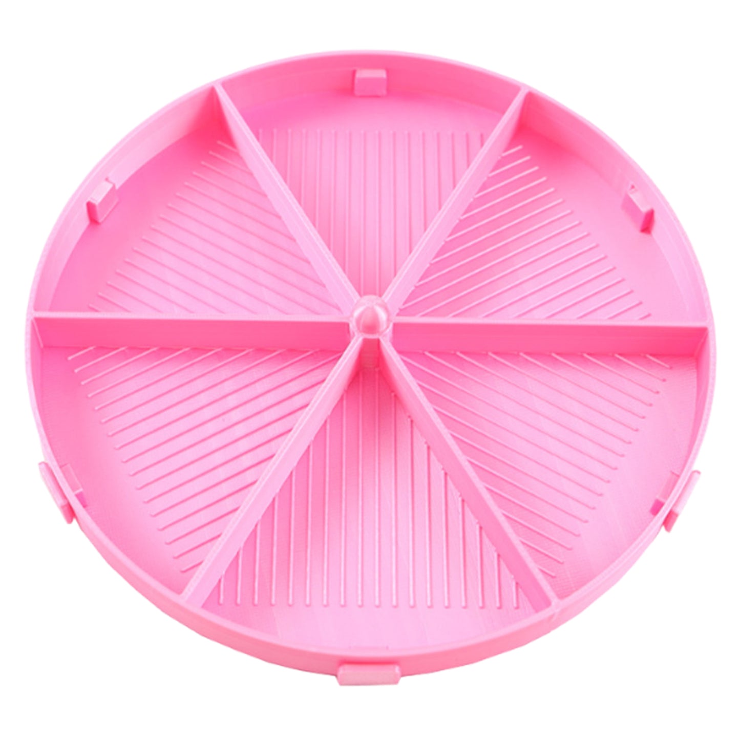 Beads Sorting Storage Tray Fully Enclosed Round Diamond Painting Tools (Pink)