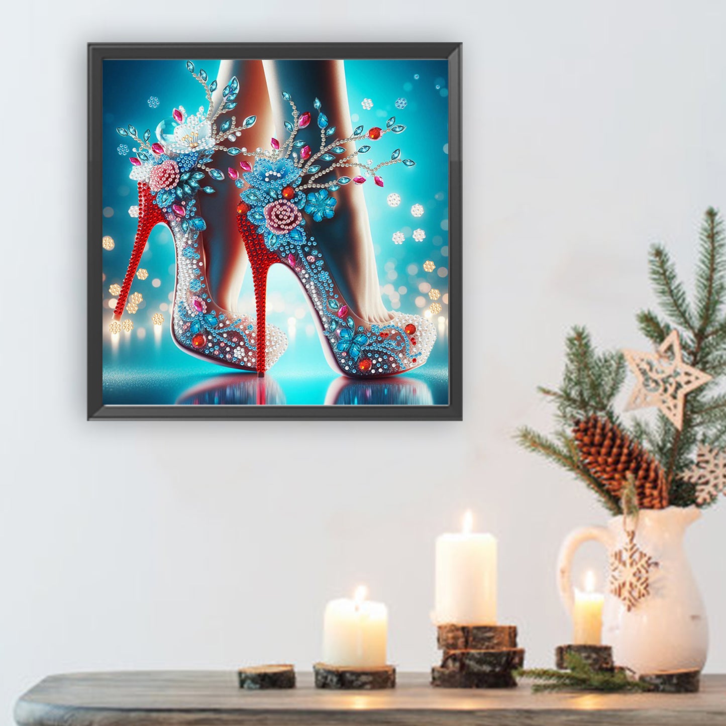 Dream High Heels - Special Shaped Drill Diamond Painting 30*30CM