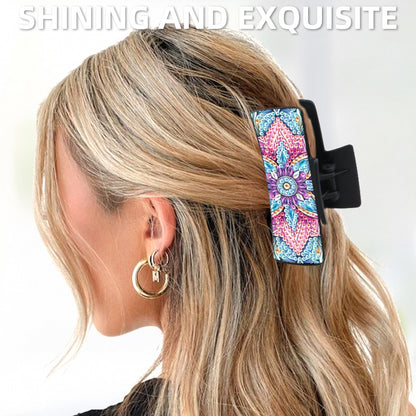 2Pcs Mandala DIY Diamond Hair Claw Clips Making Kit for Women Ladies   Girls