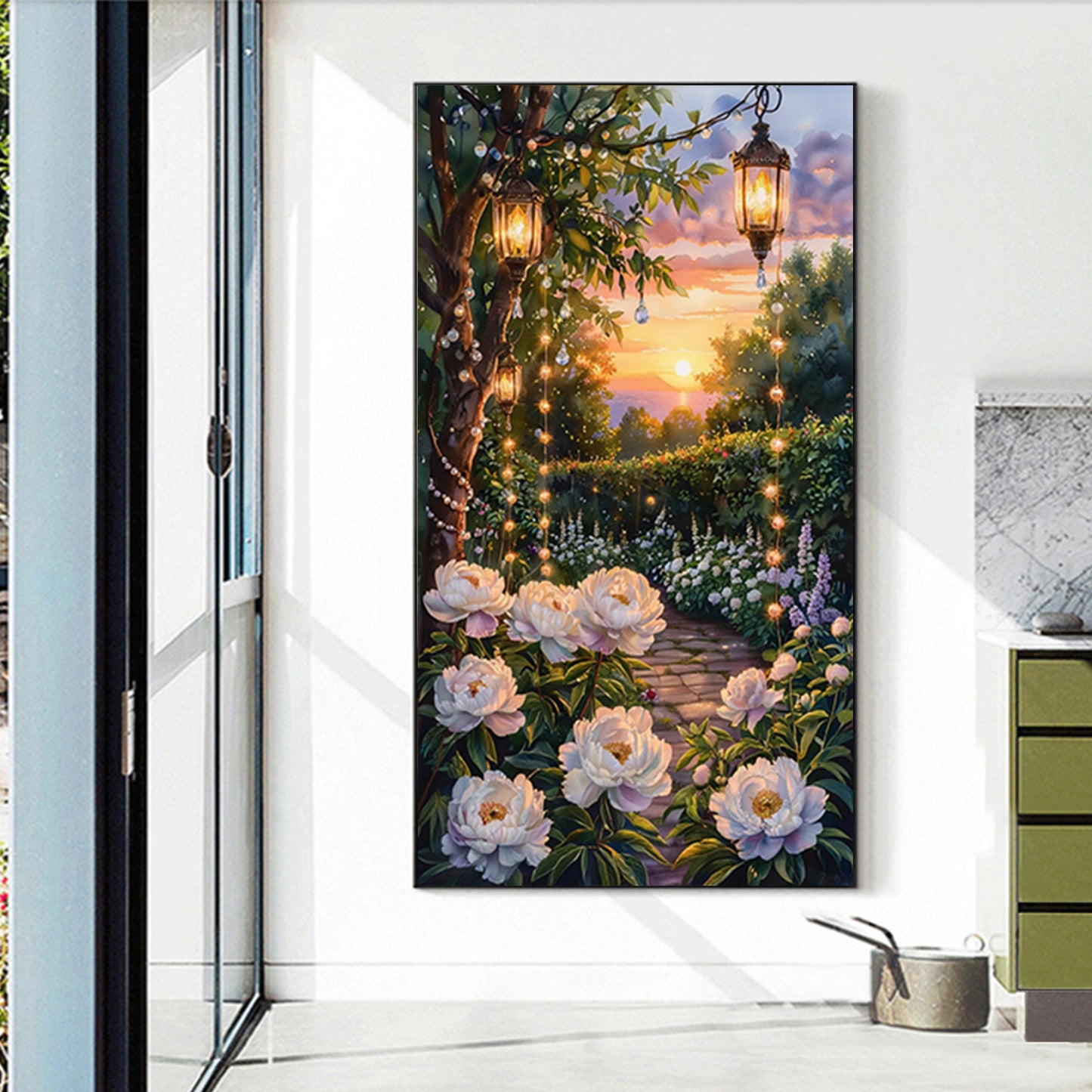 Flower - Full Round Drill Diamond Painting 40*70CM