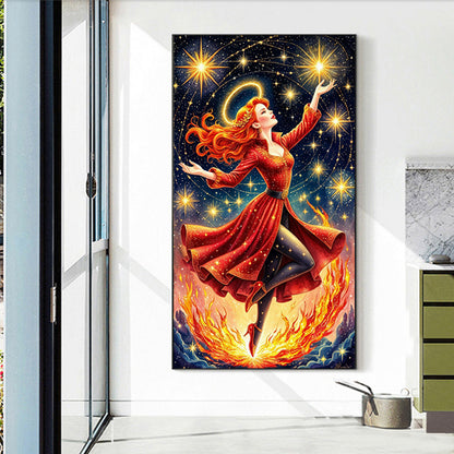 Cool Girl - Full Round Drill Diamond Painting 40*70CM