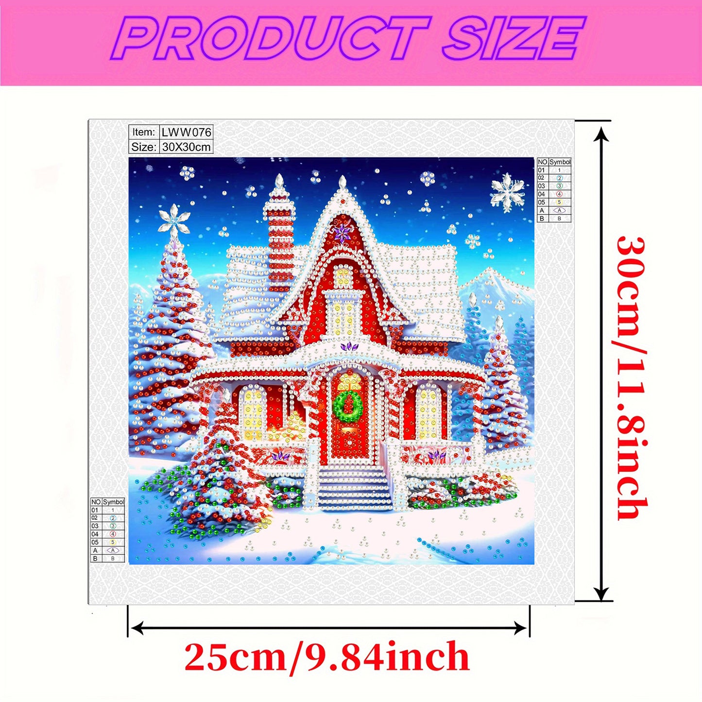 Christmas House - Special Shaped Drill Diamond Painting 30*30CM