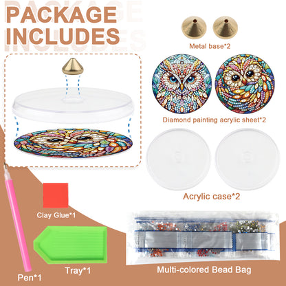 4pcs DIY Diamond Painting Incense Tray Incense Burner Stick Holder (Tree Life)