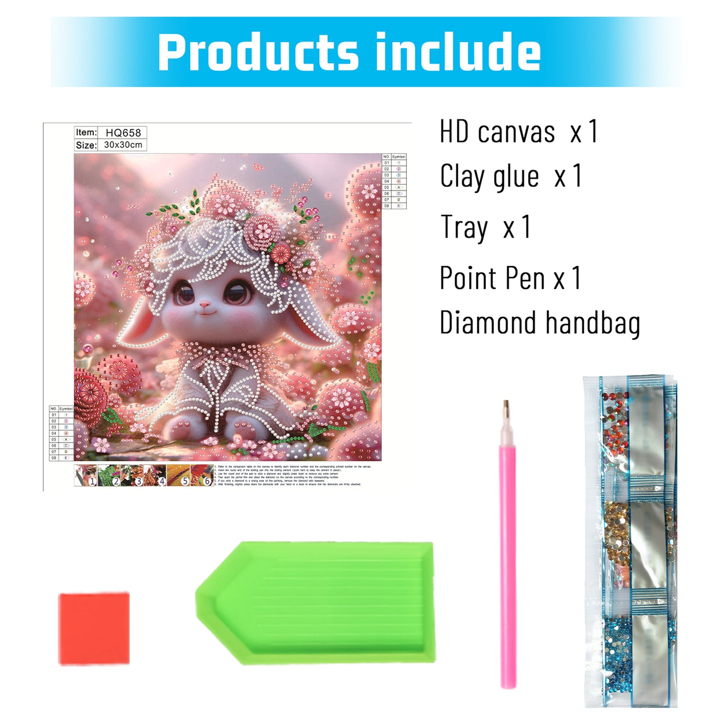 Cute Lamb - Special Shaped Drill Diamond Painting 30*30CM