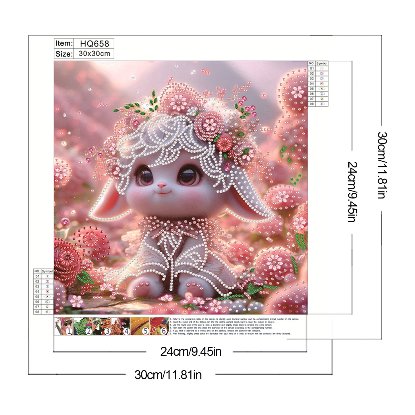 Cute Lamb - Special Shaped Drill Diamond Painting 30*30CM