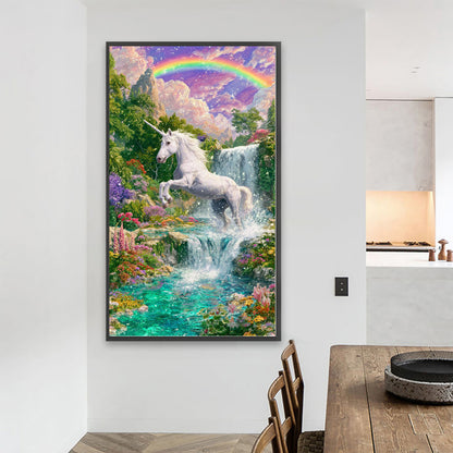 White Horse - Full Round Drill Diamond Painting 40*70CM