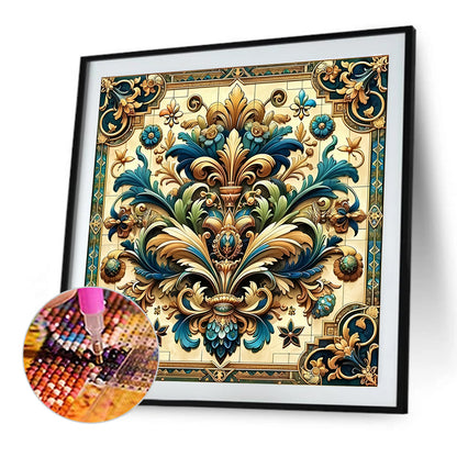 Floral Datura - Full Round Drill Diamond Painting 40*40CM