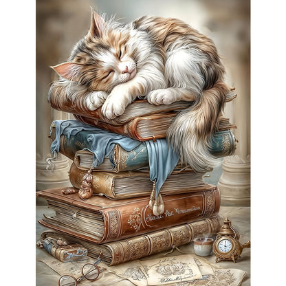 Cute Cats - Full Round Drill Diamond Painting 30*40CM