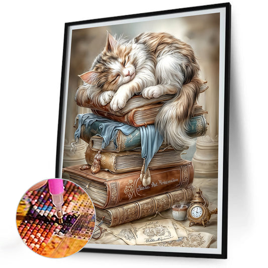 Cute Cats - Full Round Drill Diamond Painting 30*40CM