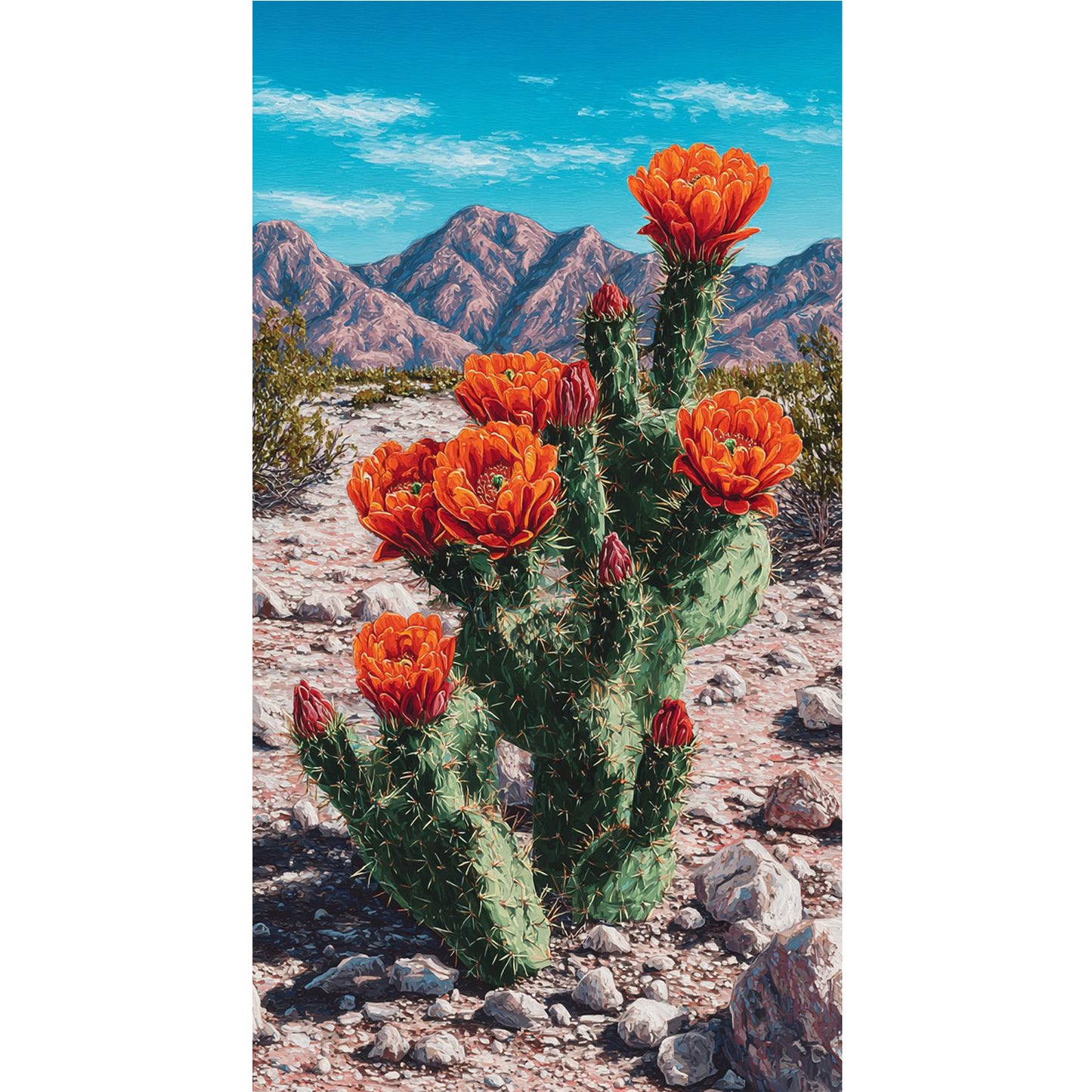 Cactus - Full Round Drill Diamond Painting 40*70CM