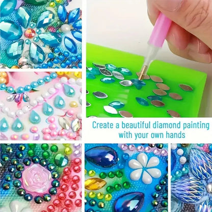 2 Pack Rooster DIY Diamond Art Spiral Notebook Kit 80Pages No Lines for Adults