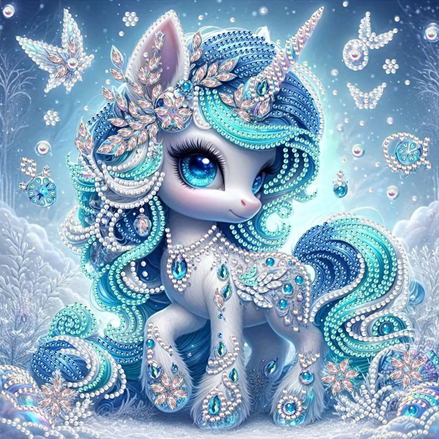 Unicorn - Special Shaped Drill Diamond Painting 30*30CM
