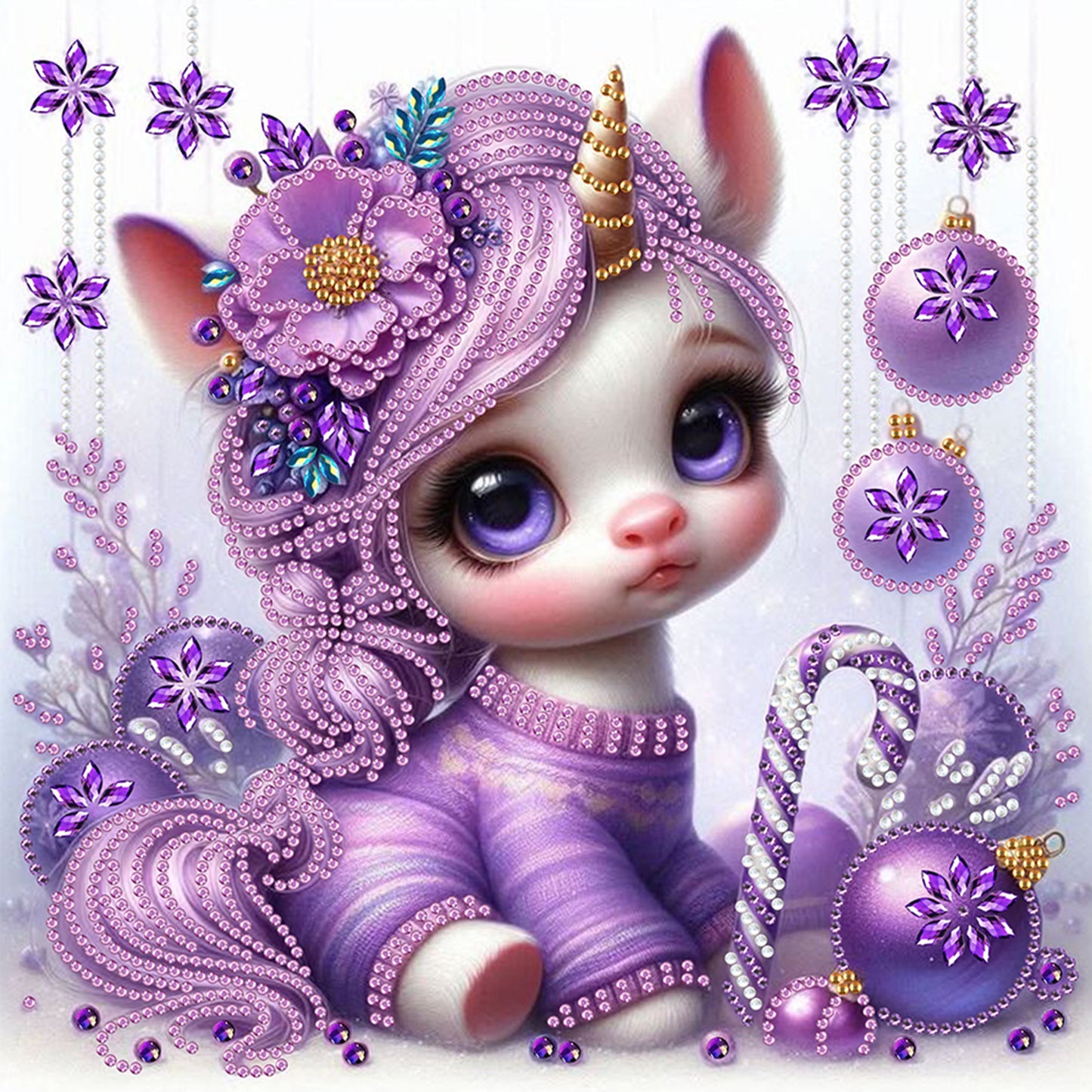 Unicorn - Special Shaped Drill Diamond Painting 30*30CM