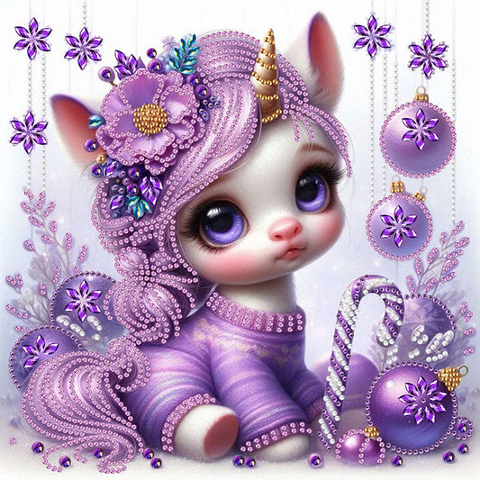 Unicorn - Special Shaped Drill Diamond Painting 30*30CM