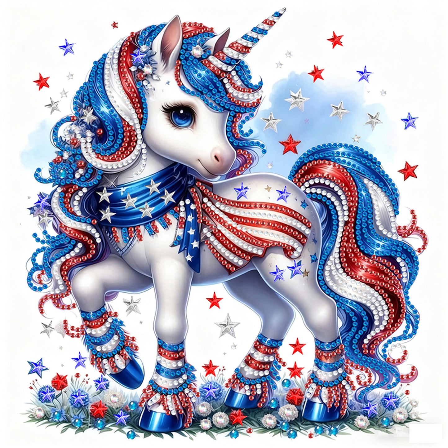 Unicorn - Special Shaped Drill Diamond Painting 30*30CM