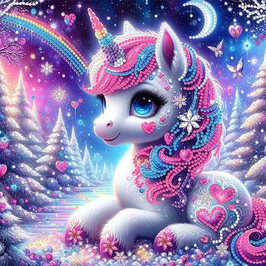 Unicorn - Special Shaped Drill Diamond Painting 30*30CM