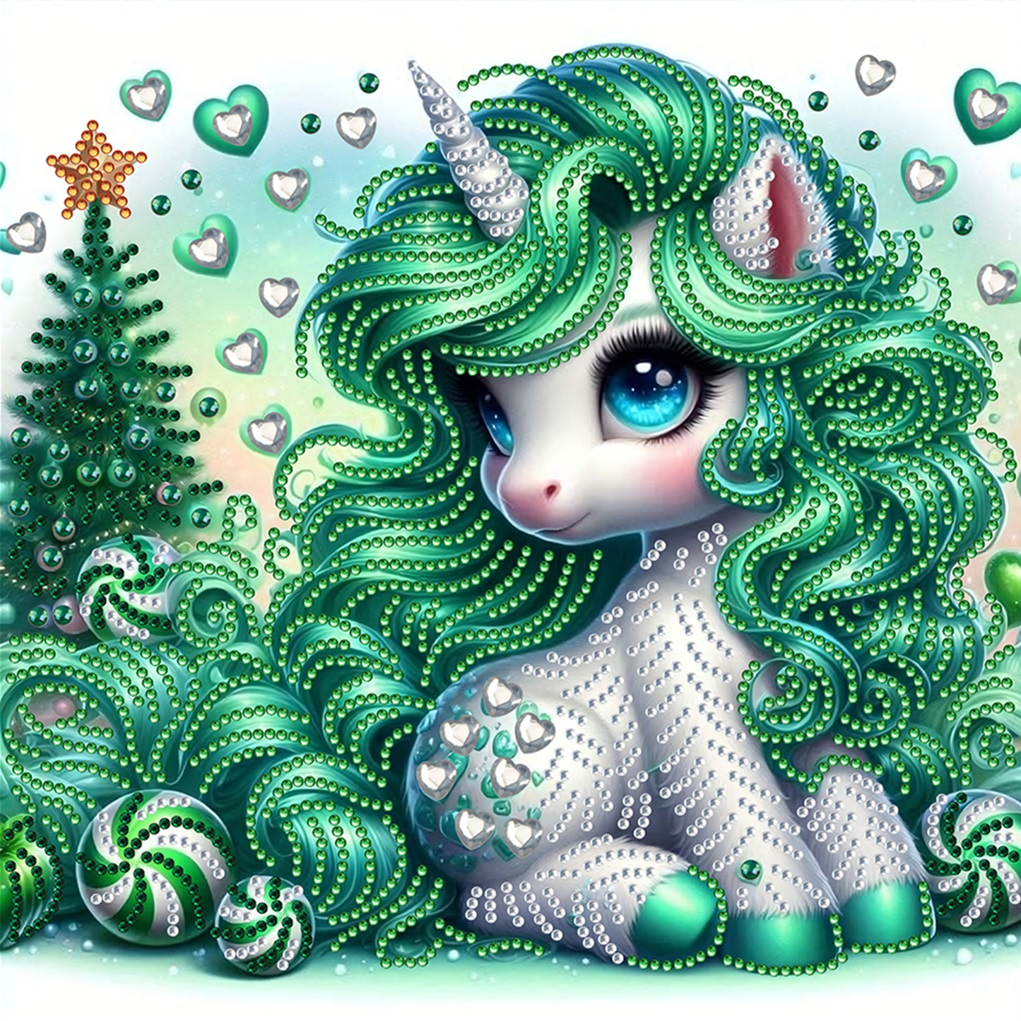 Unicorn - Special Shaped Drill Diamond Painting 30*30CM
