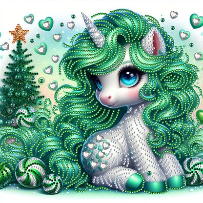 Unicorn - Special Shaped Drill Diamond Painting 30*30CM