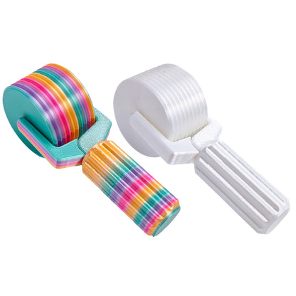 2Pcs Diamond Painting Roller DIY Diamond Painting Tools (Candy Color Silver)