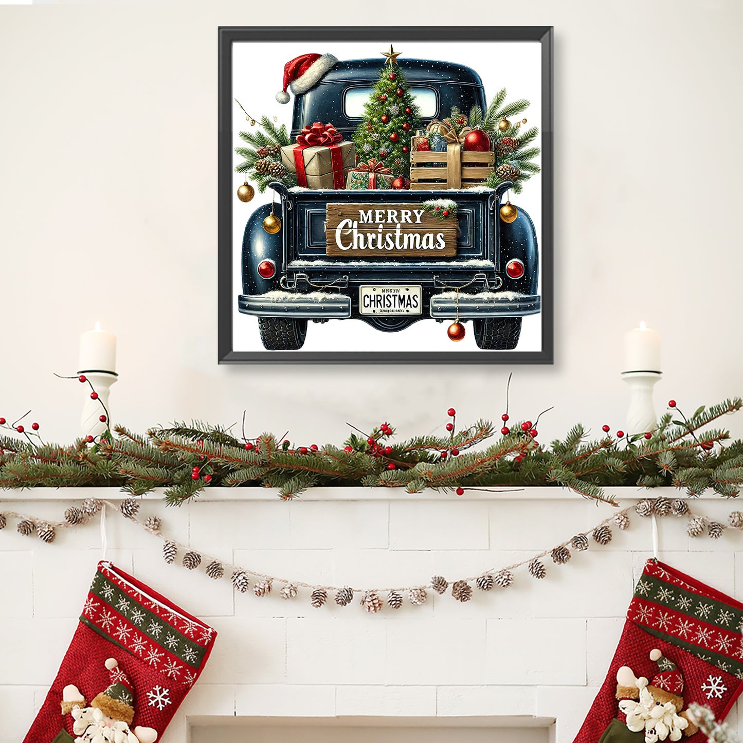 Christmas Carts - Full Round Drill Diamond Painting 40*40CM