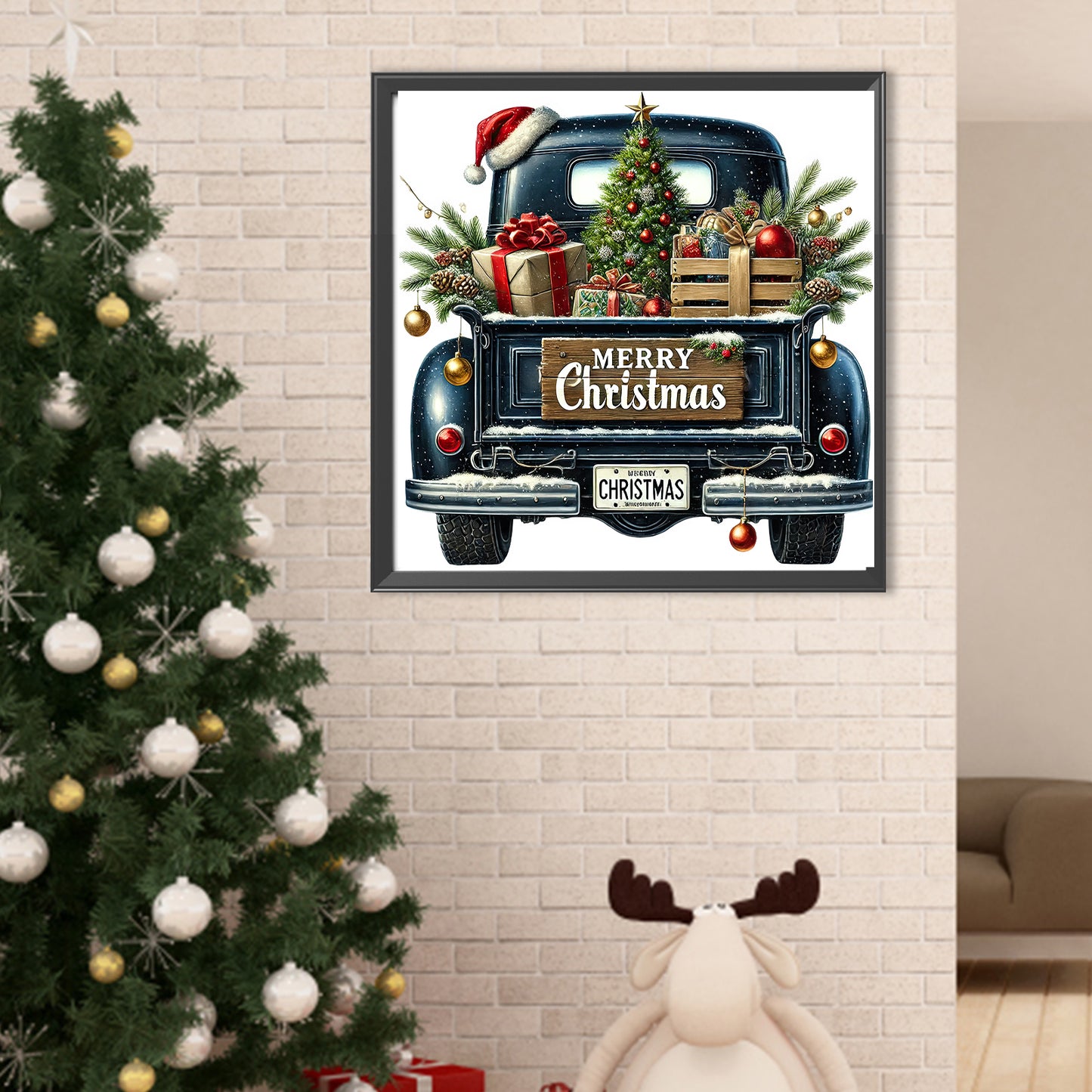 Christmas Carts - Full Round Drill Diamond Painting 40*40CM