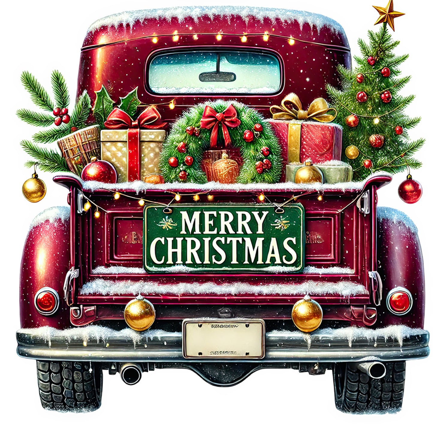 Christmas Carts - Full Round Drill Diamond Painting 40*40CM