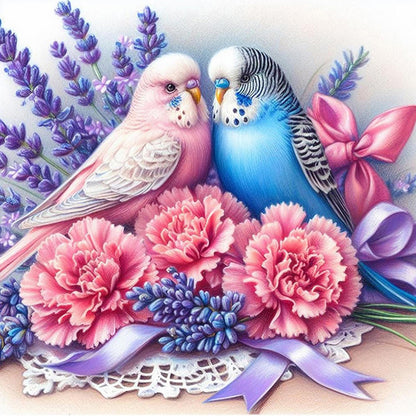 Flowers And Birds - Full Round Drill Diamond Painting 30*30CM