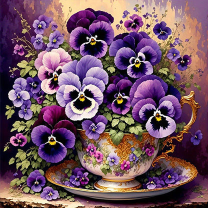 Flowers And Birds - Full Round Drill Diamond Painting 30*30CM