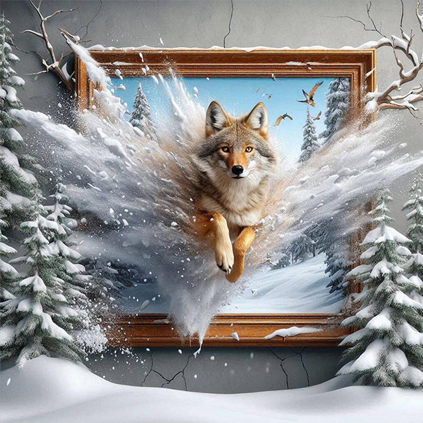 Animals - Full Round Drill Diamond Painting 30*30CM
